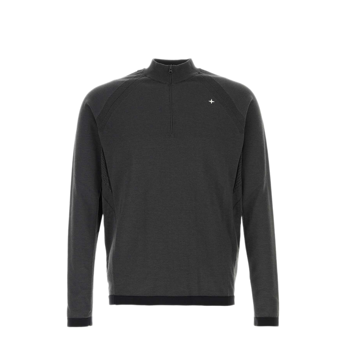 MAYFEYR - Stone Island - Charcoal Wool Blend Sweater - 5100037GBV0062