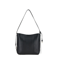 PRE Small Calfskin Hobo Bag - Black