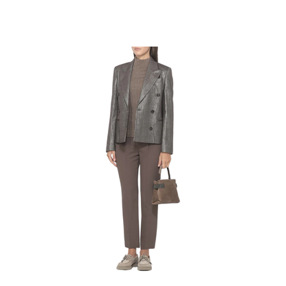 Lurex Blazer - Brown