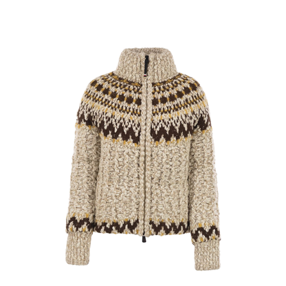 Girose Cardigan with Zip in Wool Blend