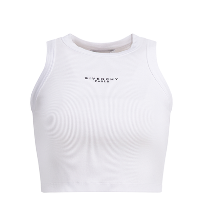 MAYFEYR - Givenchy - Cropped Tank Top With Logo - BW70FNP7BR100