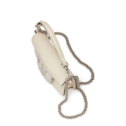 V-Logo Ivory Handbag
