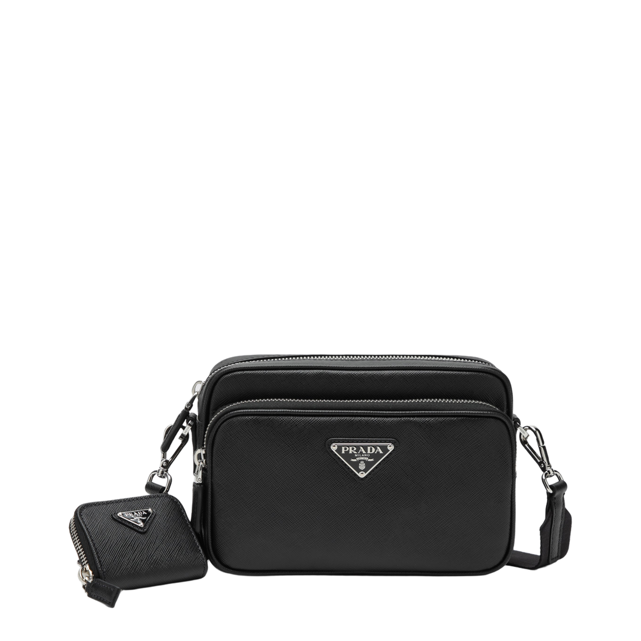 MAYFEYR - Prada - Saffiano Leather Crossbody Bag In Black - 2VH170OOO9Z2F0002
