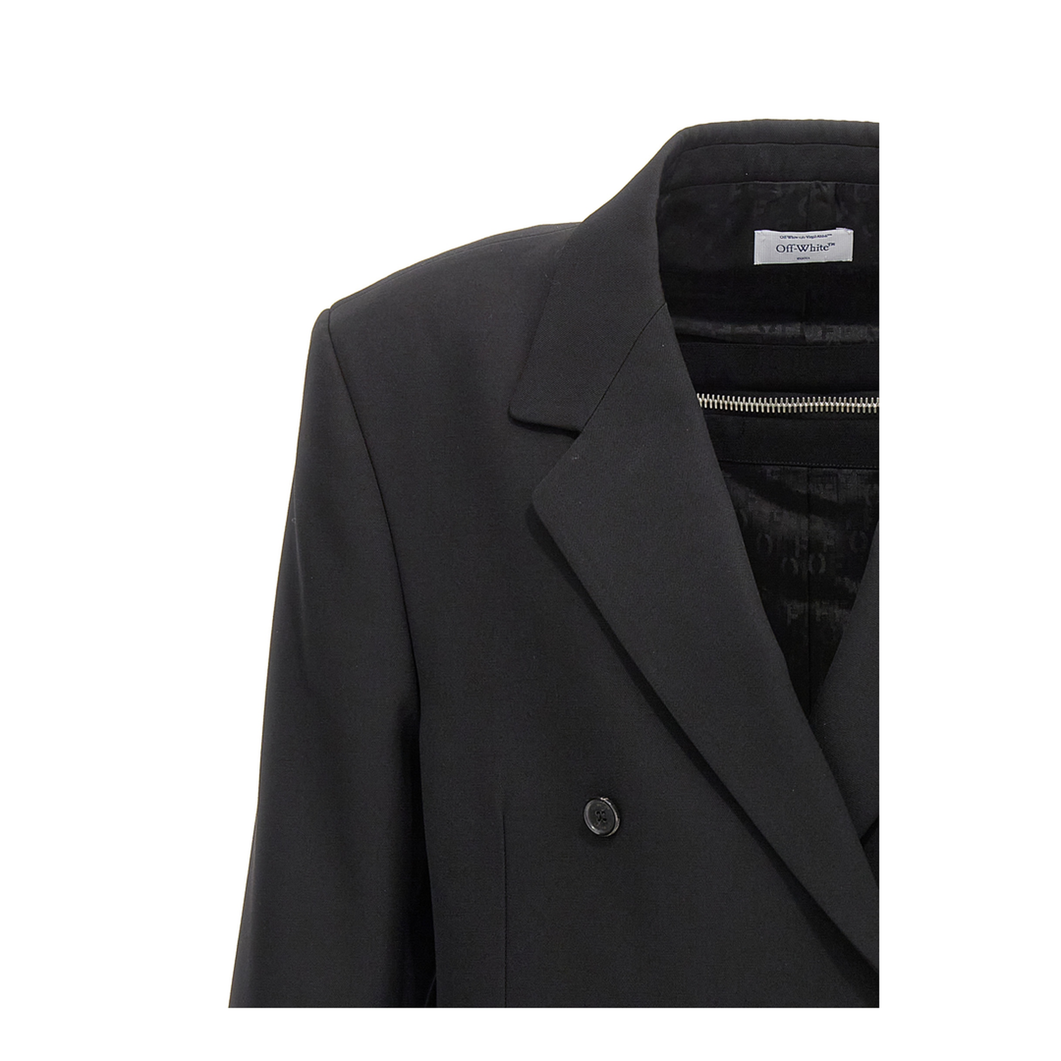 Embroidered Blazer Black