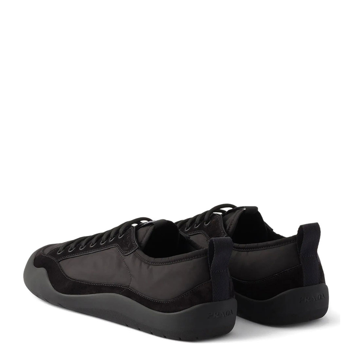 Leather And Fabric Sneakers