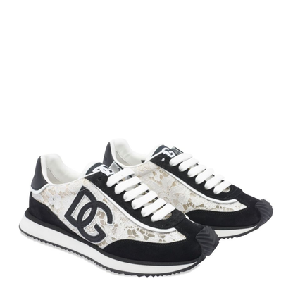 Cushion Sneakers in Calfskin and Fabric