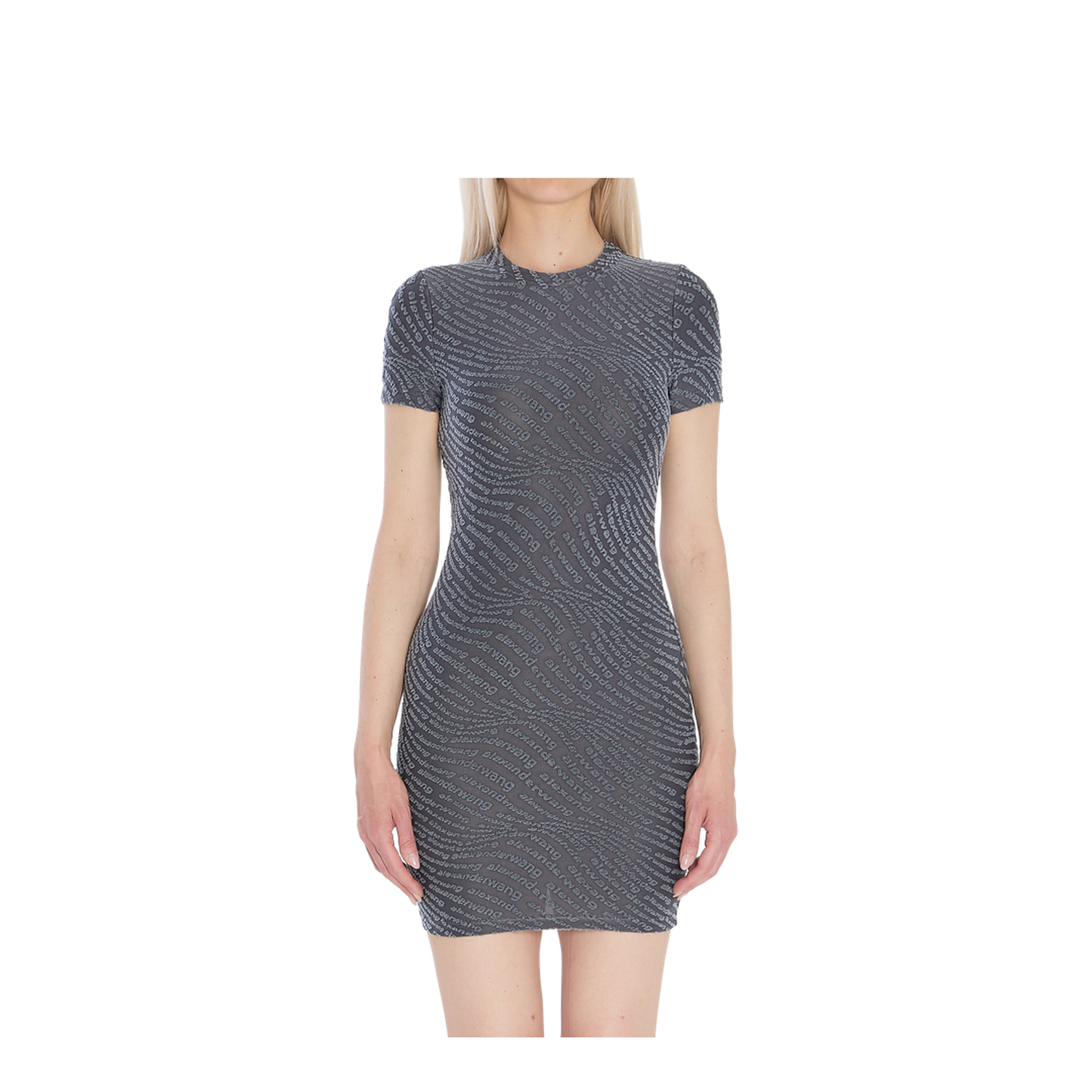Jacquard Mini Dress With Logo