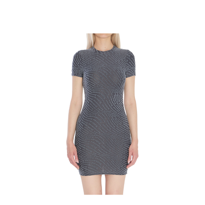 Jacquard Mini Dress With Logo