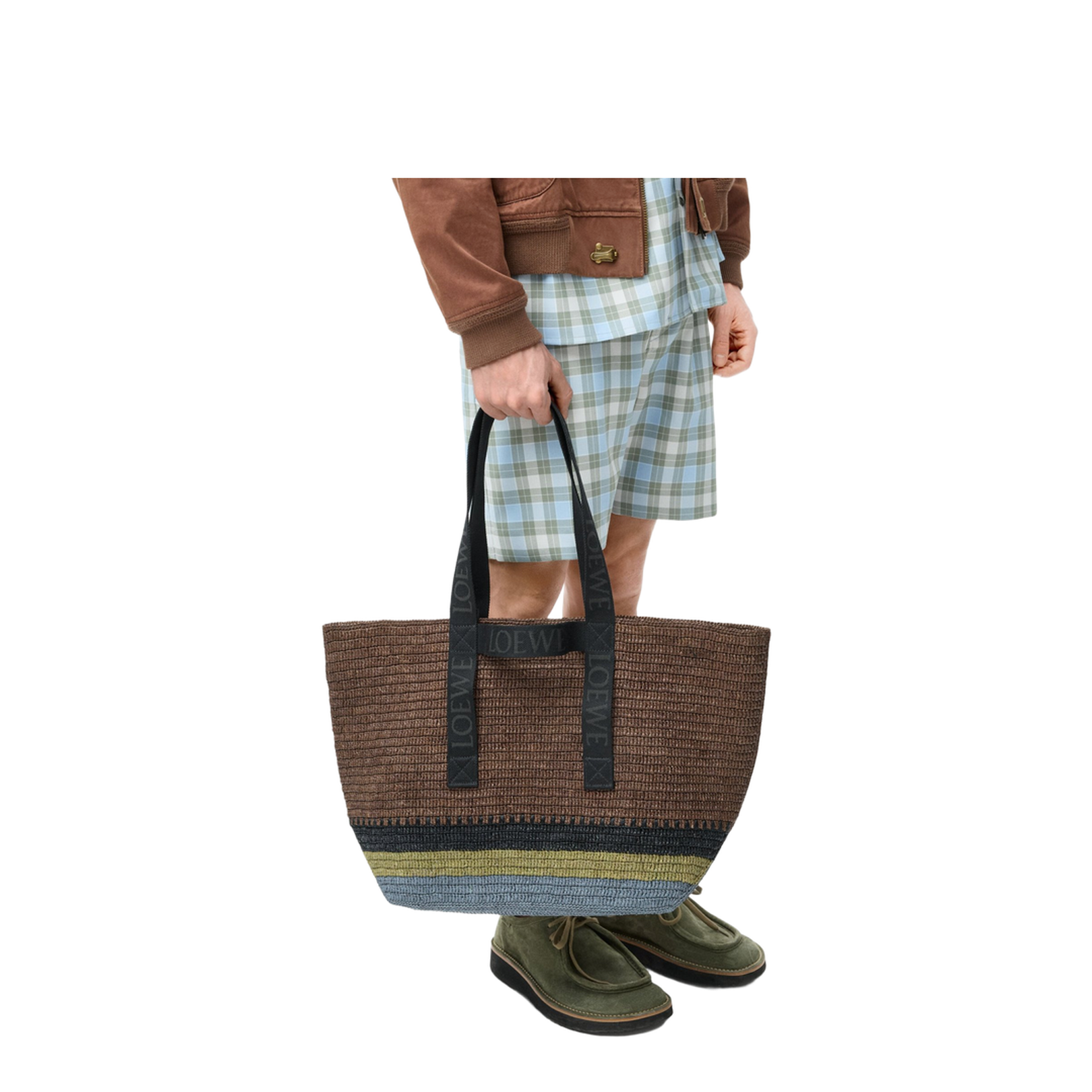 Fold Rafia Tote Bag
