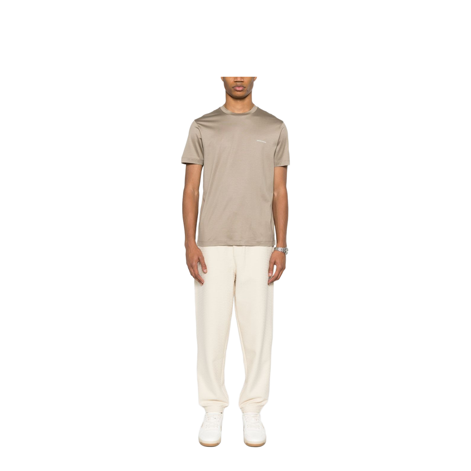 Lyocell Blend Jersey Joggers with All-Over Lettering