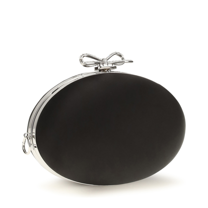 Oval Satin Clutch
