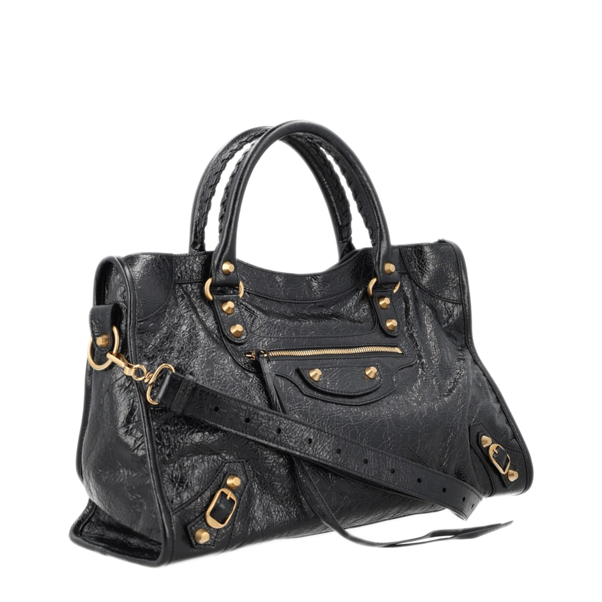 Le City Medium Arena Lambskin Shoulder Bag - Black