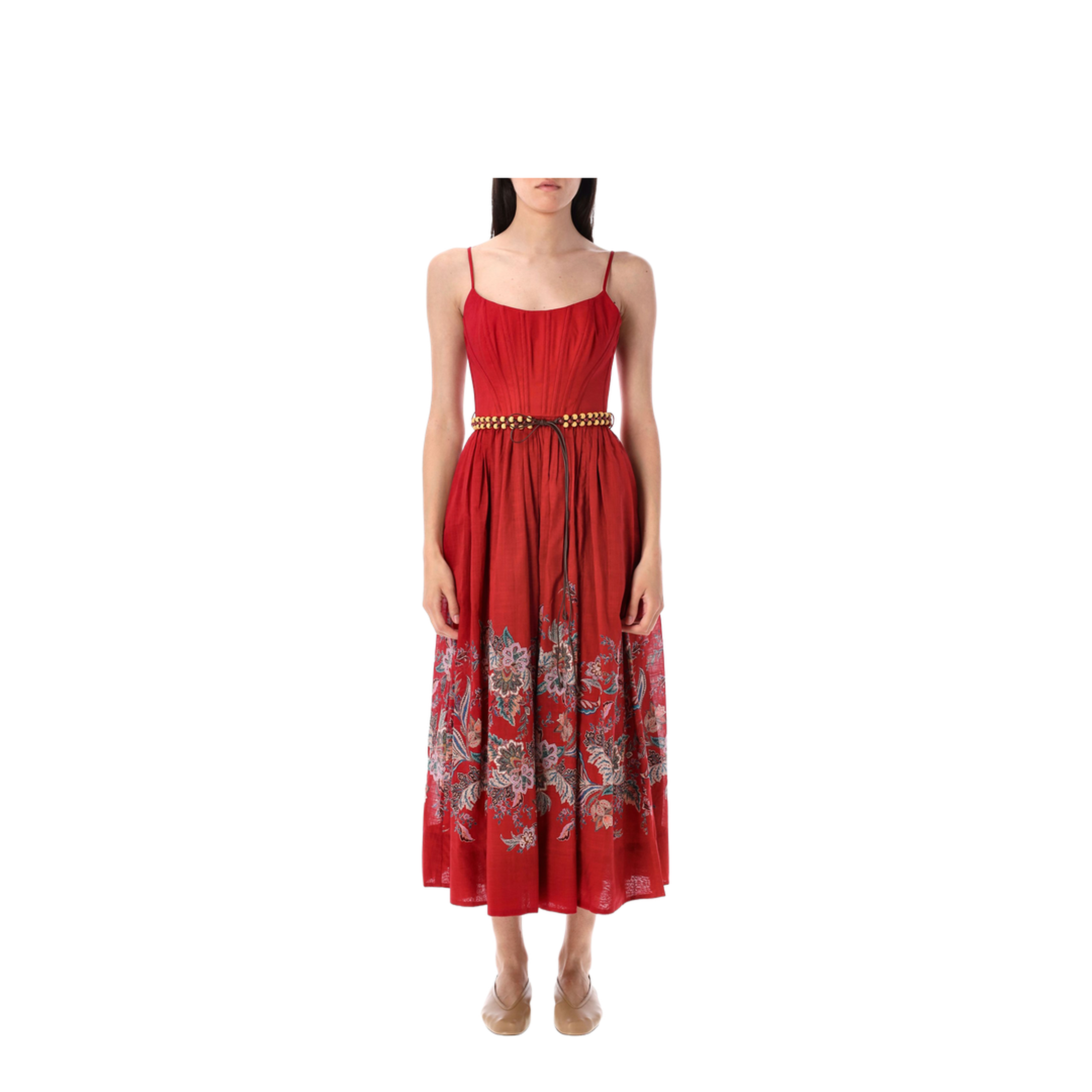 Printed Midi Dress