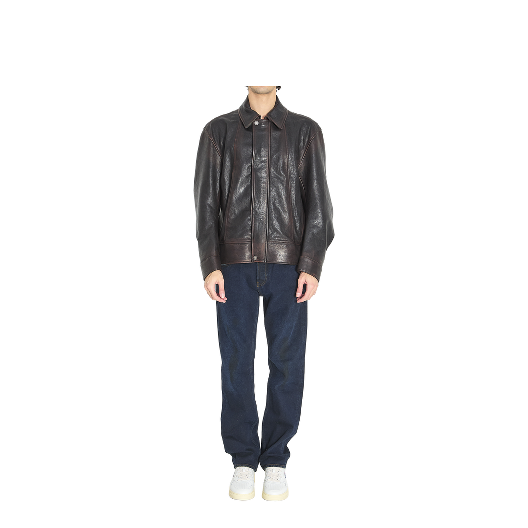 Nappa Leather Bomber Jacket