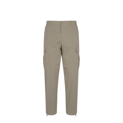 Cotton Gabardine Cargo Trousers