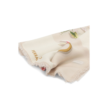MAYFEYR - Ferragamo - Gaia Print Wool Scarf - 0789933