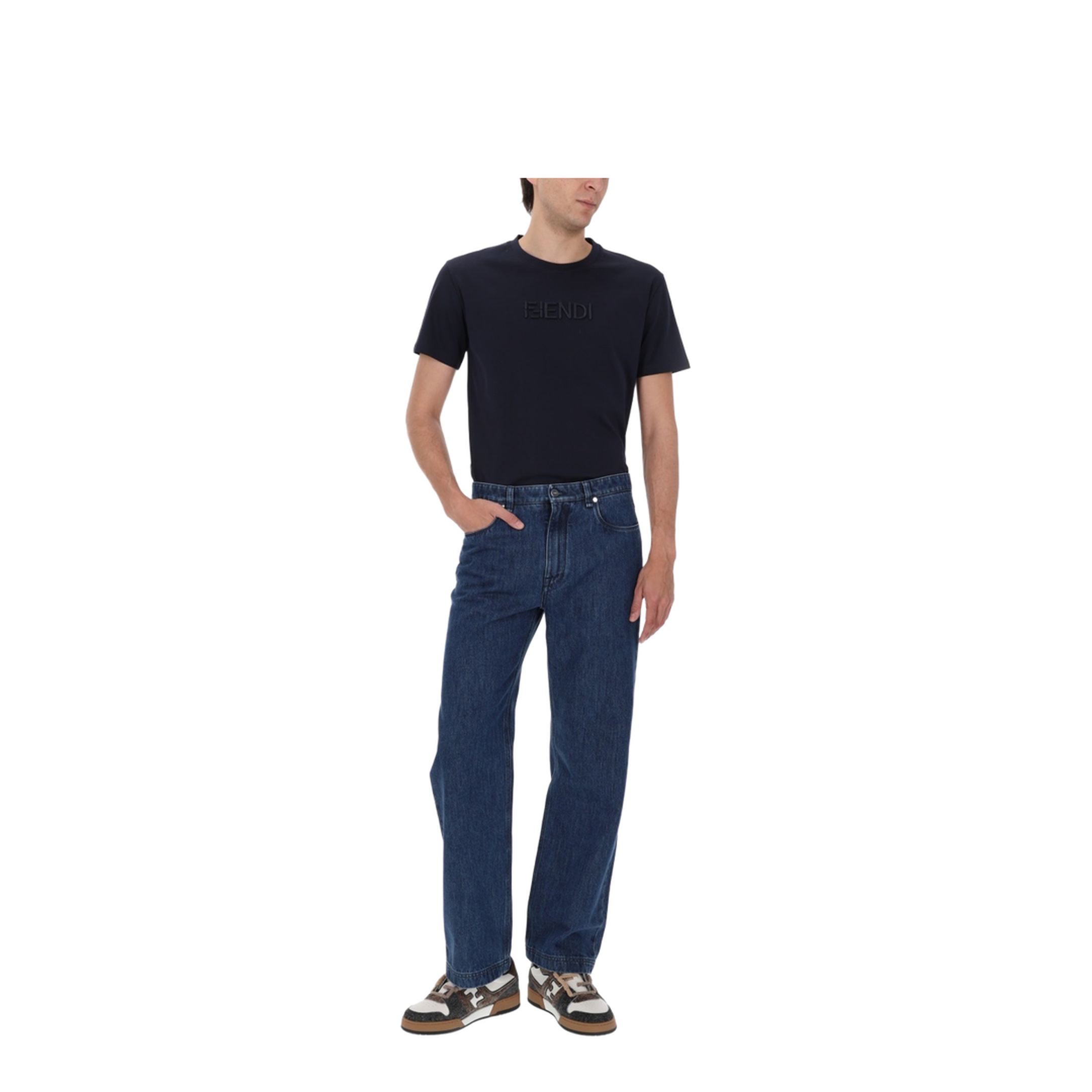 MAYFEYR - Fendi - T-Shirt With 3D Logo - FY1319AY0GF0PTH