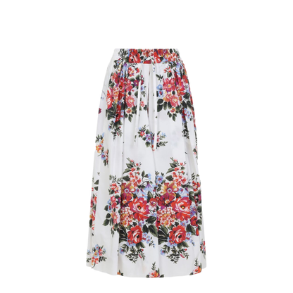 Long Skirt with a Floral Print