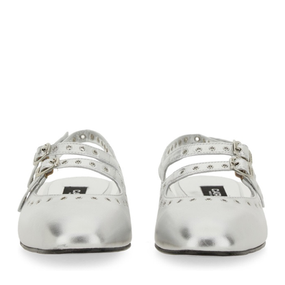 MAYFEYR - Carel - Mary Jane Slingback Queen - QUEEN332802SILVER