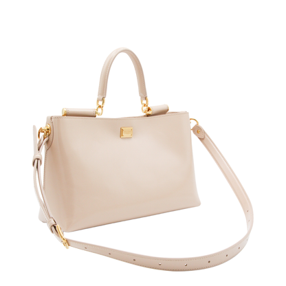 Handbag in Flesh-Coloured Leather