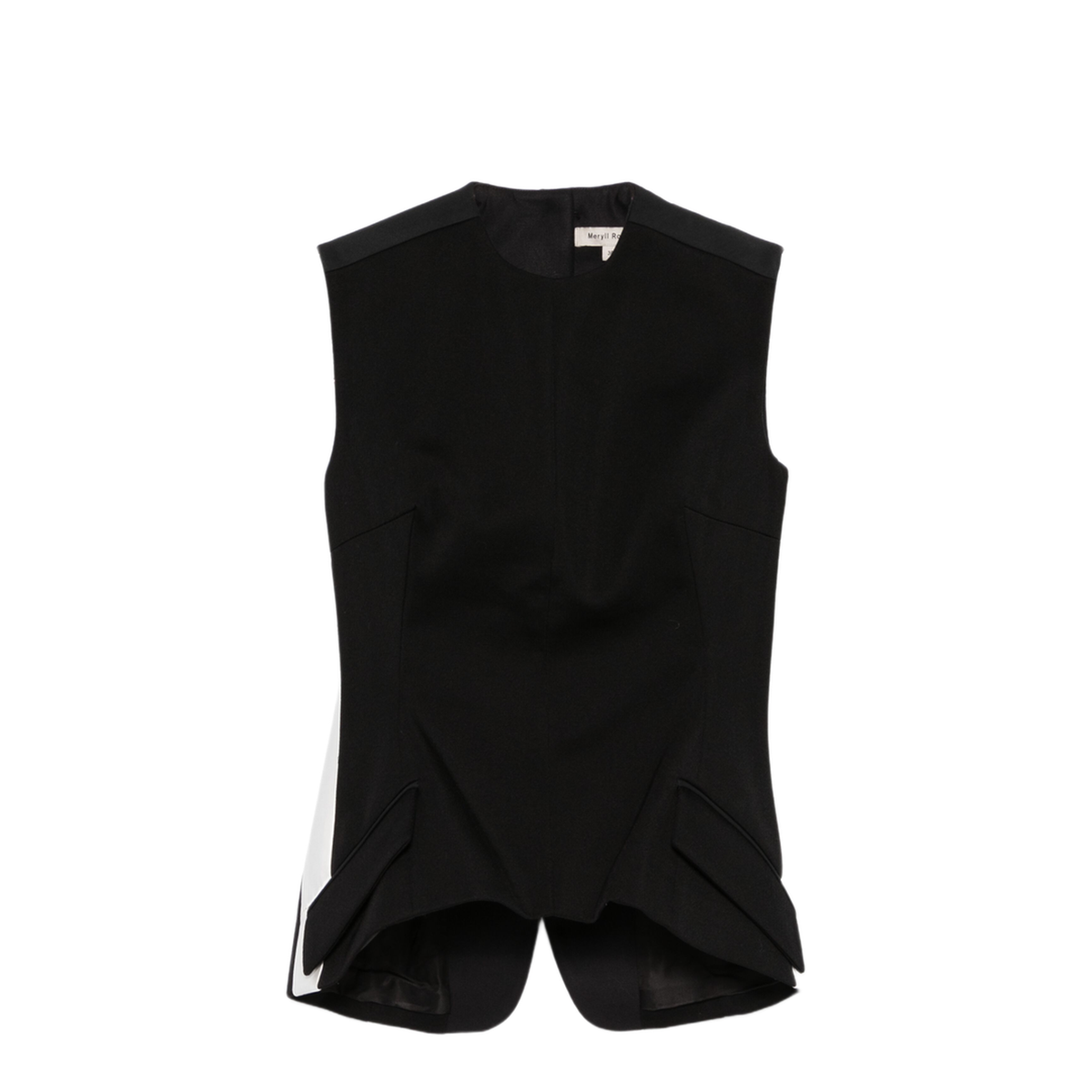 MAYFEYR - MERYLL ROGGE - Twill Weave Vest - 500531WF24BLACK