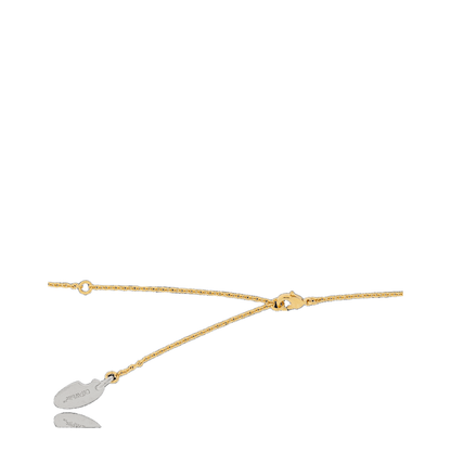 Bicolor Arrow Pendant Necklace in Gold