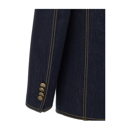 Single Breasted Denim Blazer