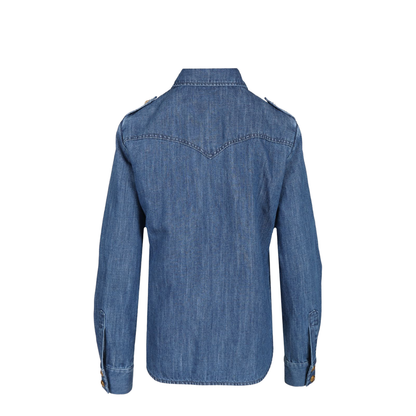 Lightweight Denim Shirt In Blue