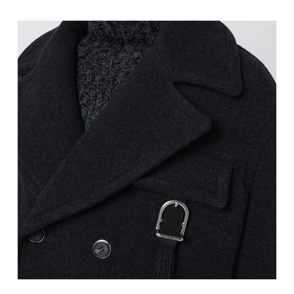 MAYFEYR - Durazzi Milano - Dark Grey M Lange Wool Coat - FW25O03TT0052GR06