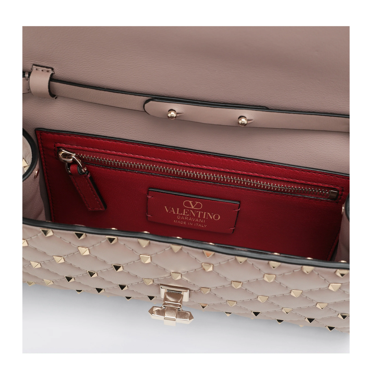 MAYFEYR - Valentino - Rockstud Spike Crossbody Bag Powder Pink - 9W2B0137NAPP45
