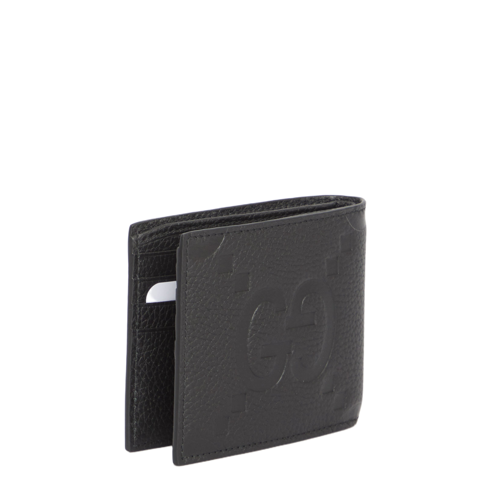 GG Jumbo Jumbo Leather Wallet - Gray