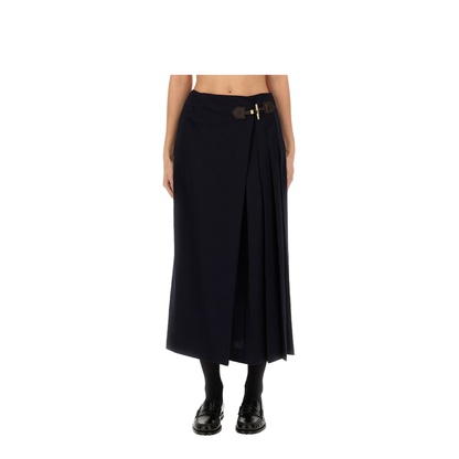 MIDI SKIRT WITH TOGGLE