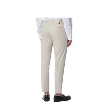 MAYFEYR - PT Torino - Beige Slim Fit Cotton Blend Trousers - COASX0Z00FWDSD590040