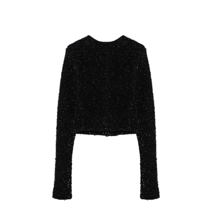 Cropped Tweed Cardigan