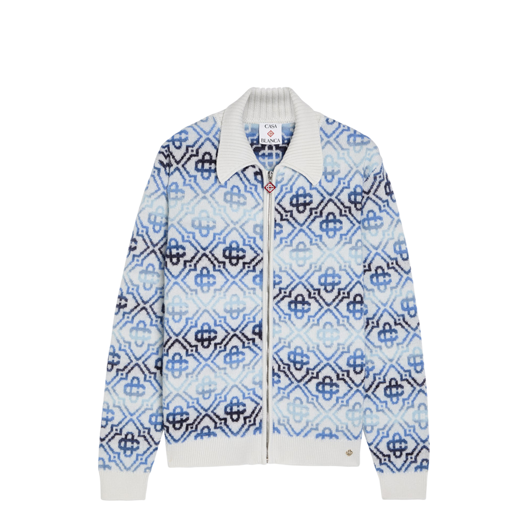 Space Dye Zip Sweater