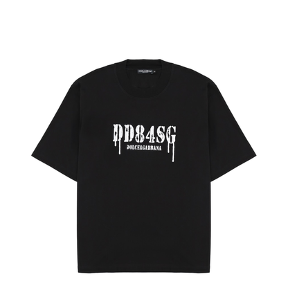 T-Shirt with Print and Logo