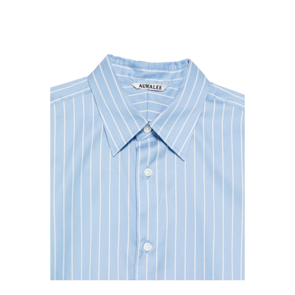 MAYFEYR - Auralee - Clear Blue Shirts - A26SS01CSSAXBLUESTRIPE