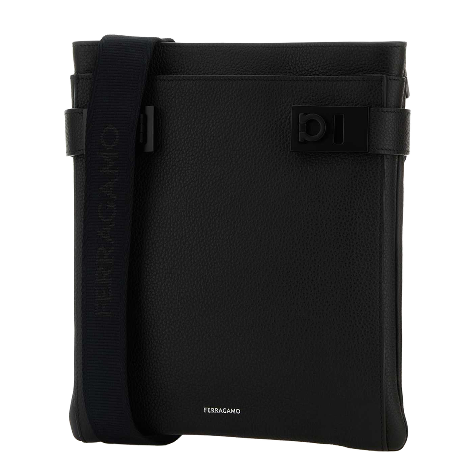 Black Leather Crossbody Bag