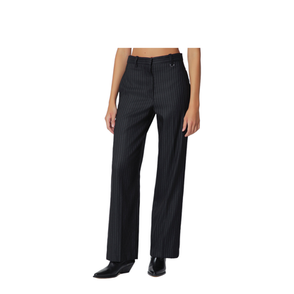 MAYFEYR - Isabel Marant - Black Pinstripe Wool-Blend Trousers - PA0643FAD3F01I01BK