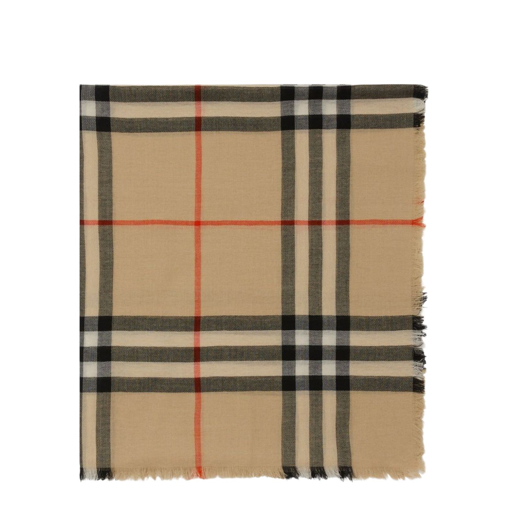 Check Wool Scarf