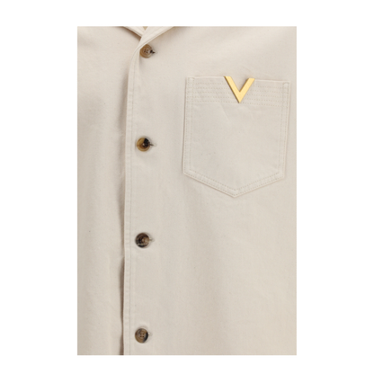 MAYFEYR - Valentino - Signature Vlogo Bowling Shirt - 8V3DBA10B9W