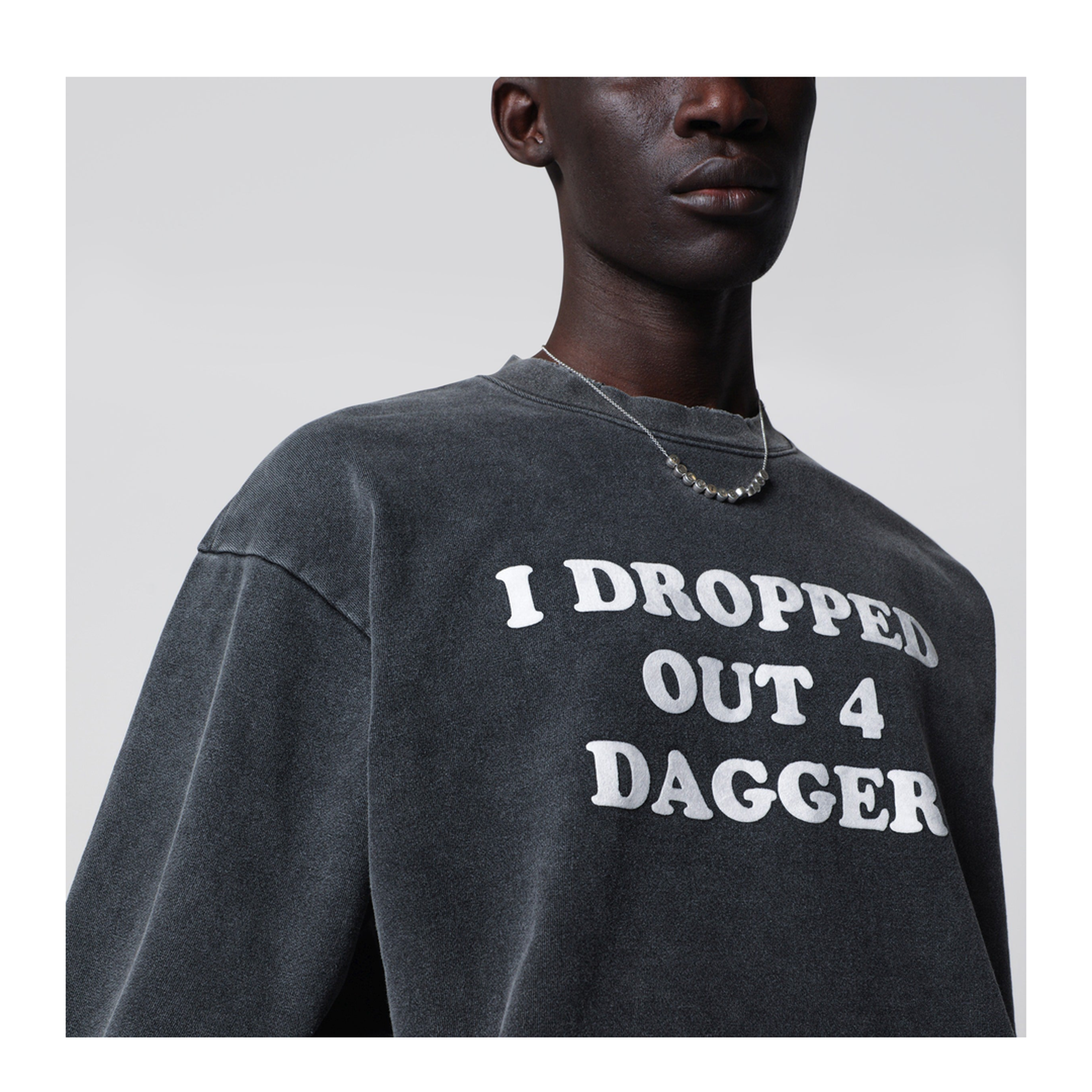 MAYFEYR - DAGGER - Vintage Black I Dropped Out For Shirt - 90005COVB