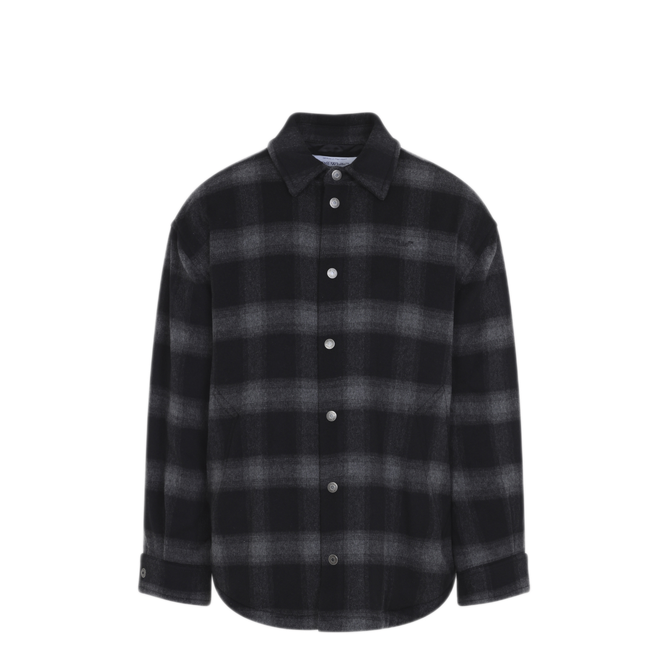 MAYFEYR - Off-White - Flannel Wool Overshirt Padded Coat - 44MER09TF26F001001BLACK