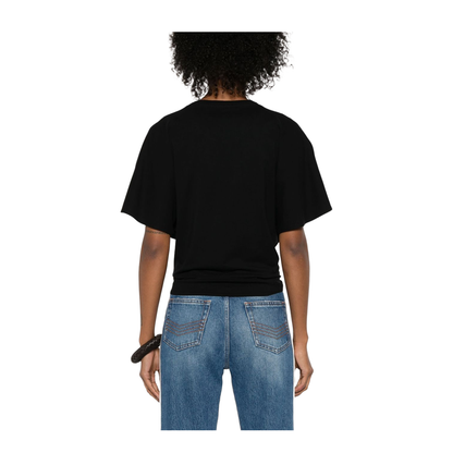 Black Front Tie T-shirt