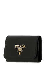 Saffiano Leather Key Pouch, Gold Hardware