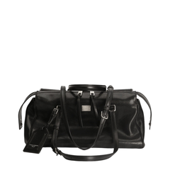 Vittoria Medium Calfskin Top Handle Bag - Black