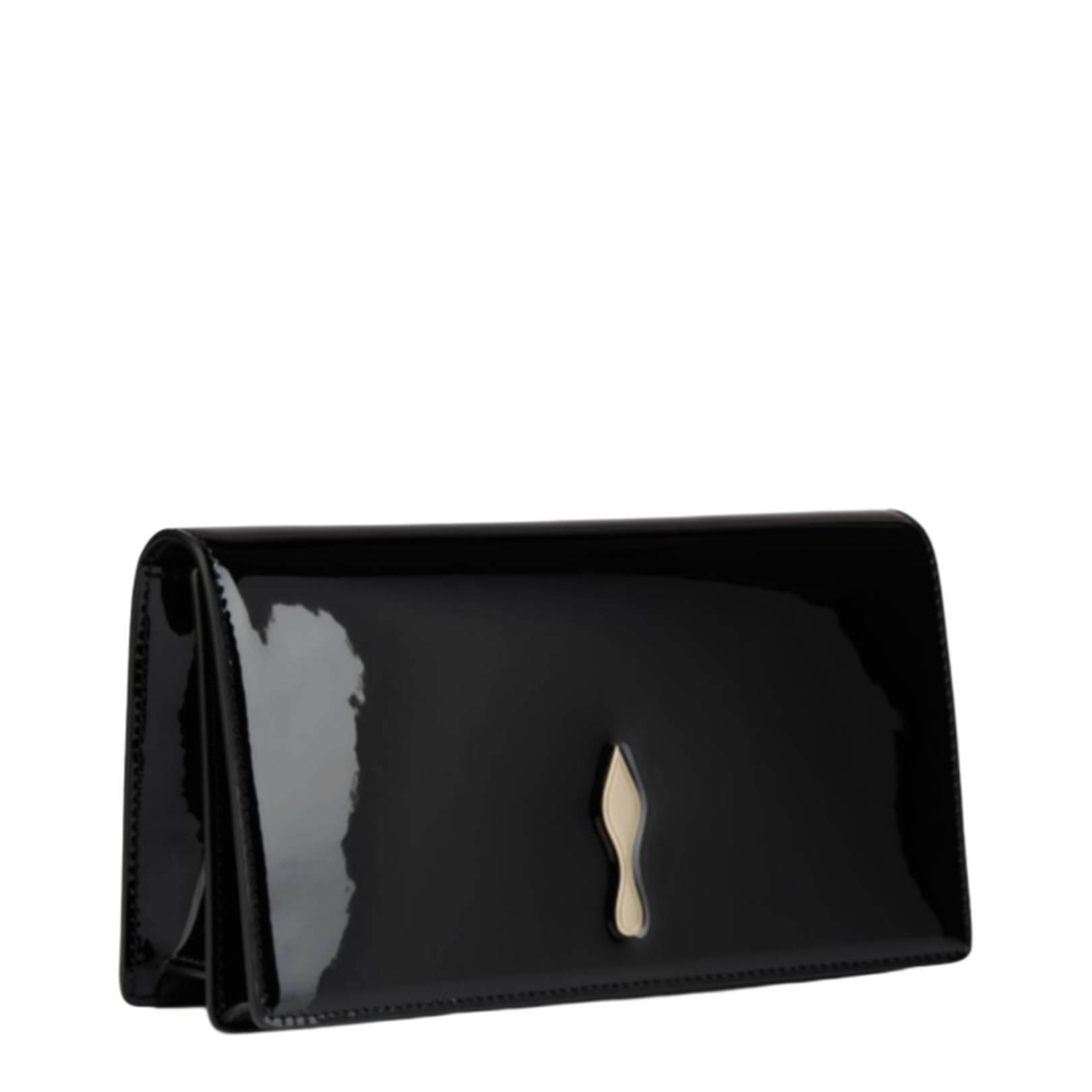 Bettina Clutch Patent Calf Leather Black