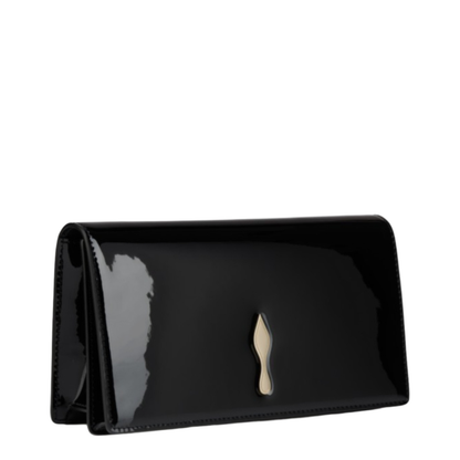 Bettina Clutch Patent Calf Leather Black