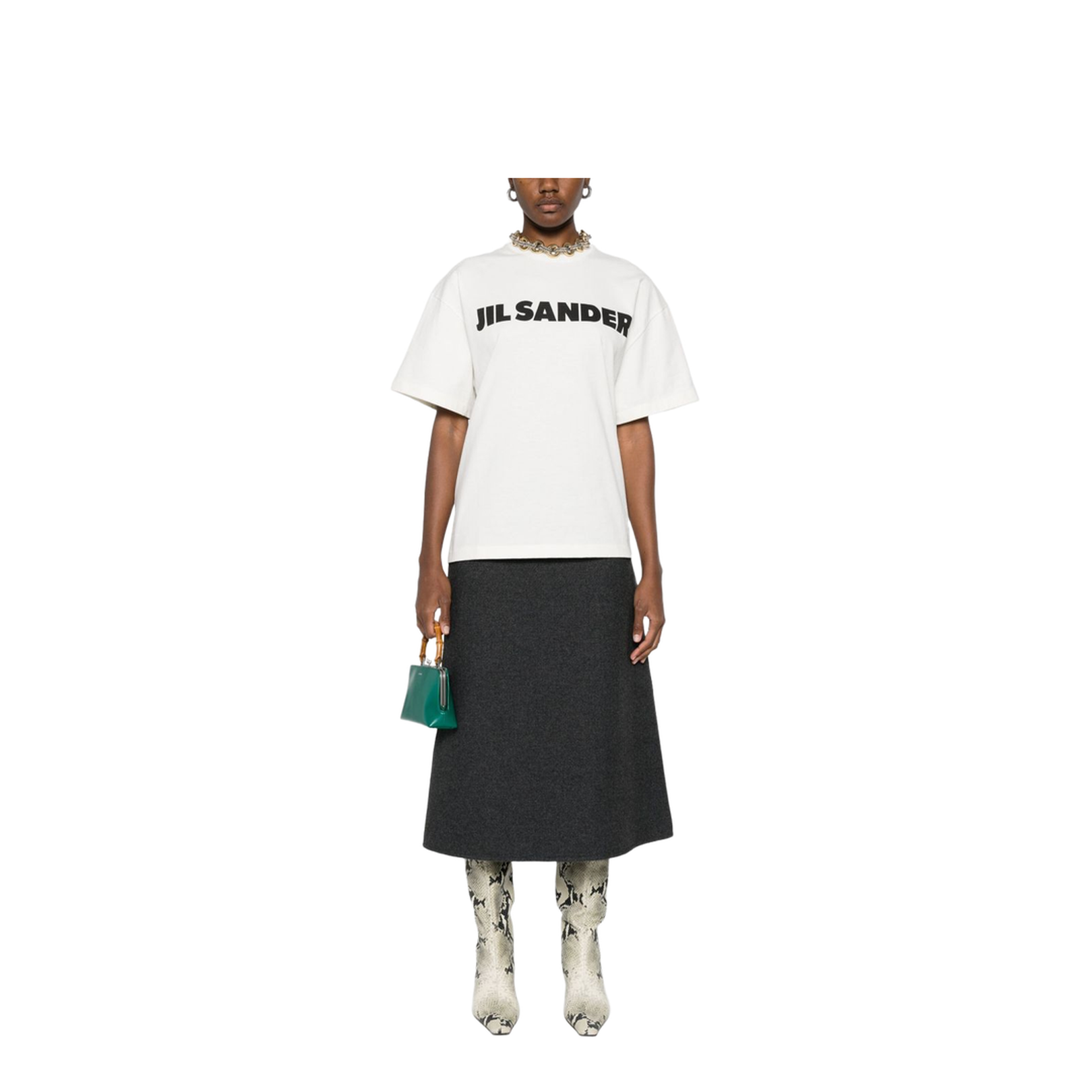 White Printed Logo T-Shirt