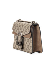 Dionysus GG Supreme Mini Bag, Silver Hardware